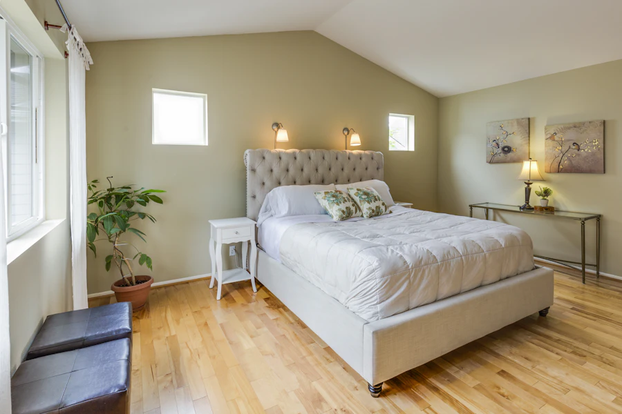 Bright vacation rental bedroom
